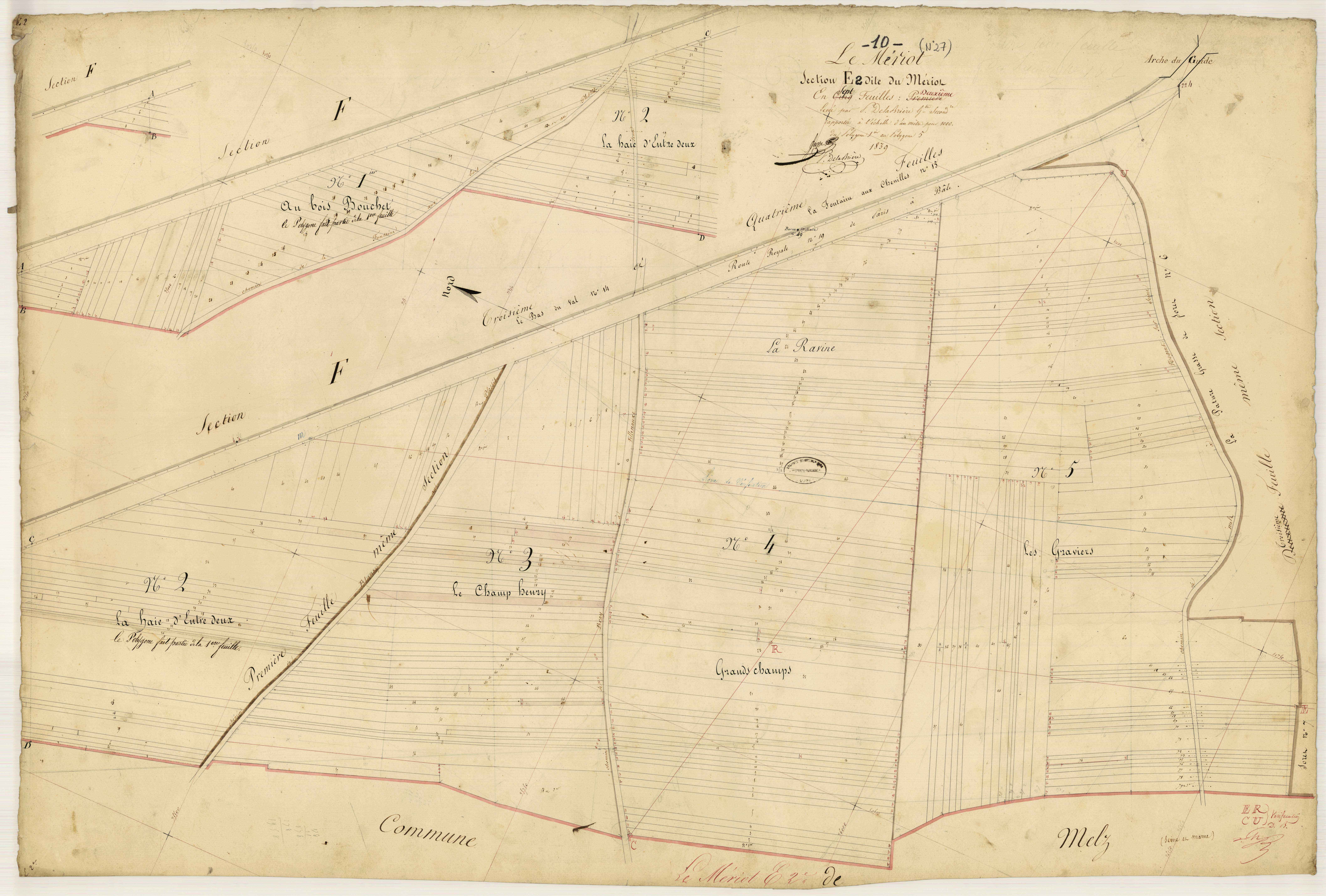 Le Mériot, section E dite du Mériot, feuille n° 2