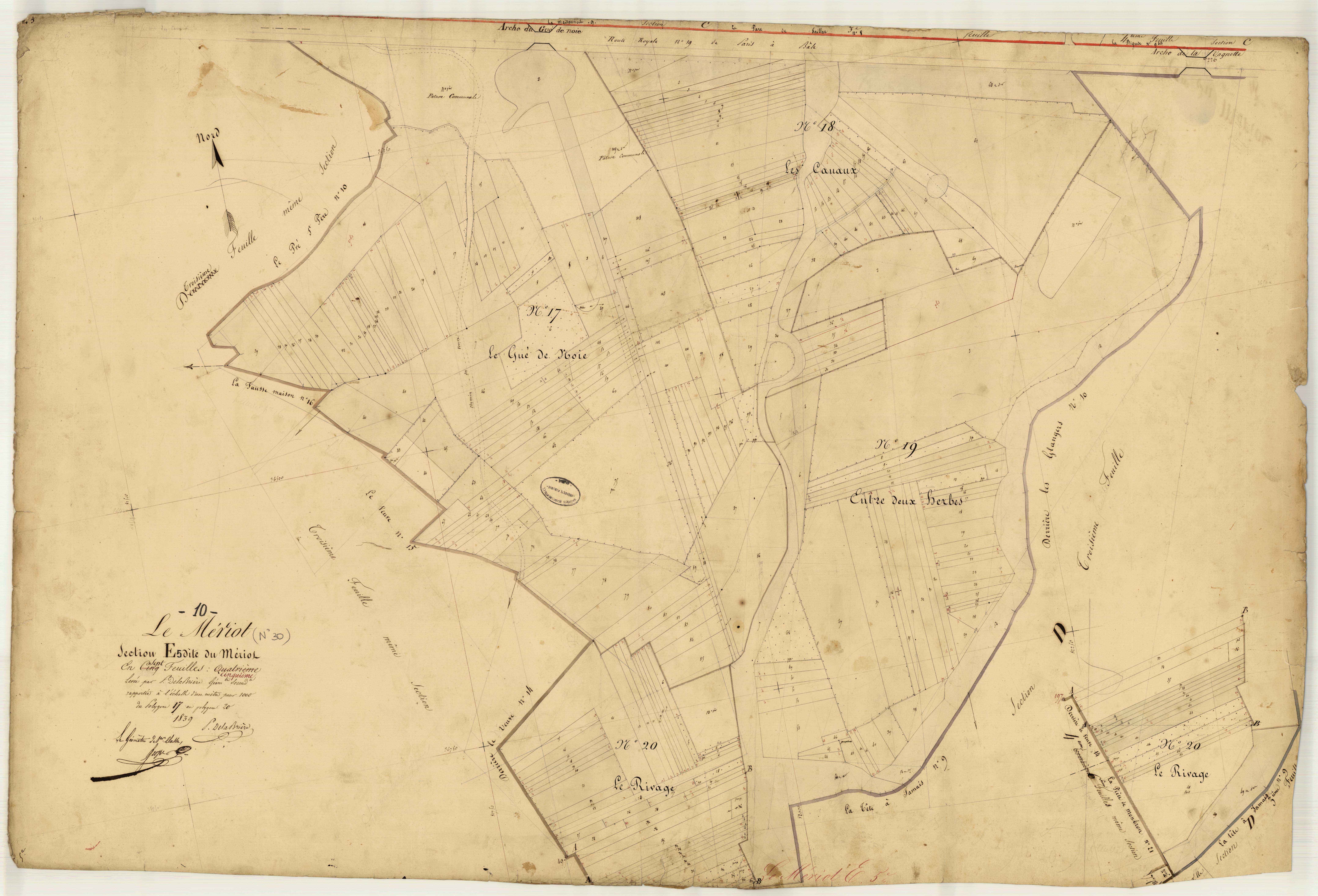 Le Mériot, section E dite du Mériot, feuille n° 5