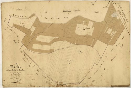 Le Mériot, section D dite de Beaulieu, feuille n° 3
