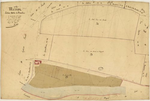 Le Mériot, section D dite de Beaulieu, feuille n° 6