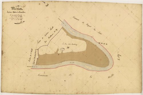 Le Mériot, section D dite de Beaulieu, feuille n° 8