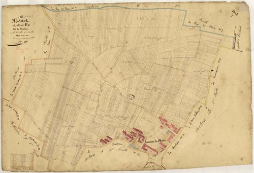 Le Mériot, section F dite du Bordeau, feuille n° 2