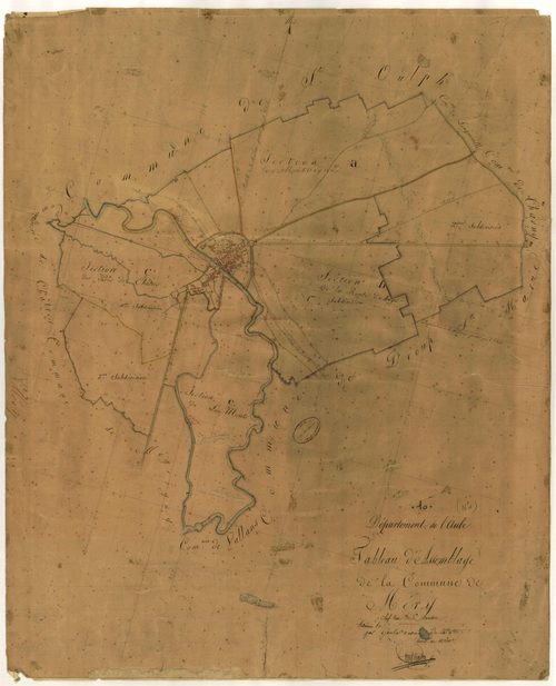 Méry-sur-Seine, tableau d'assemblage