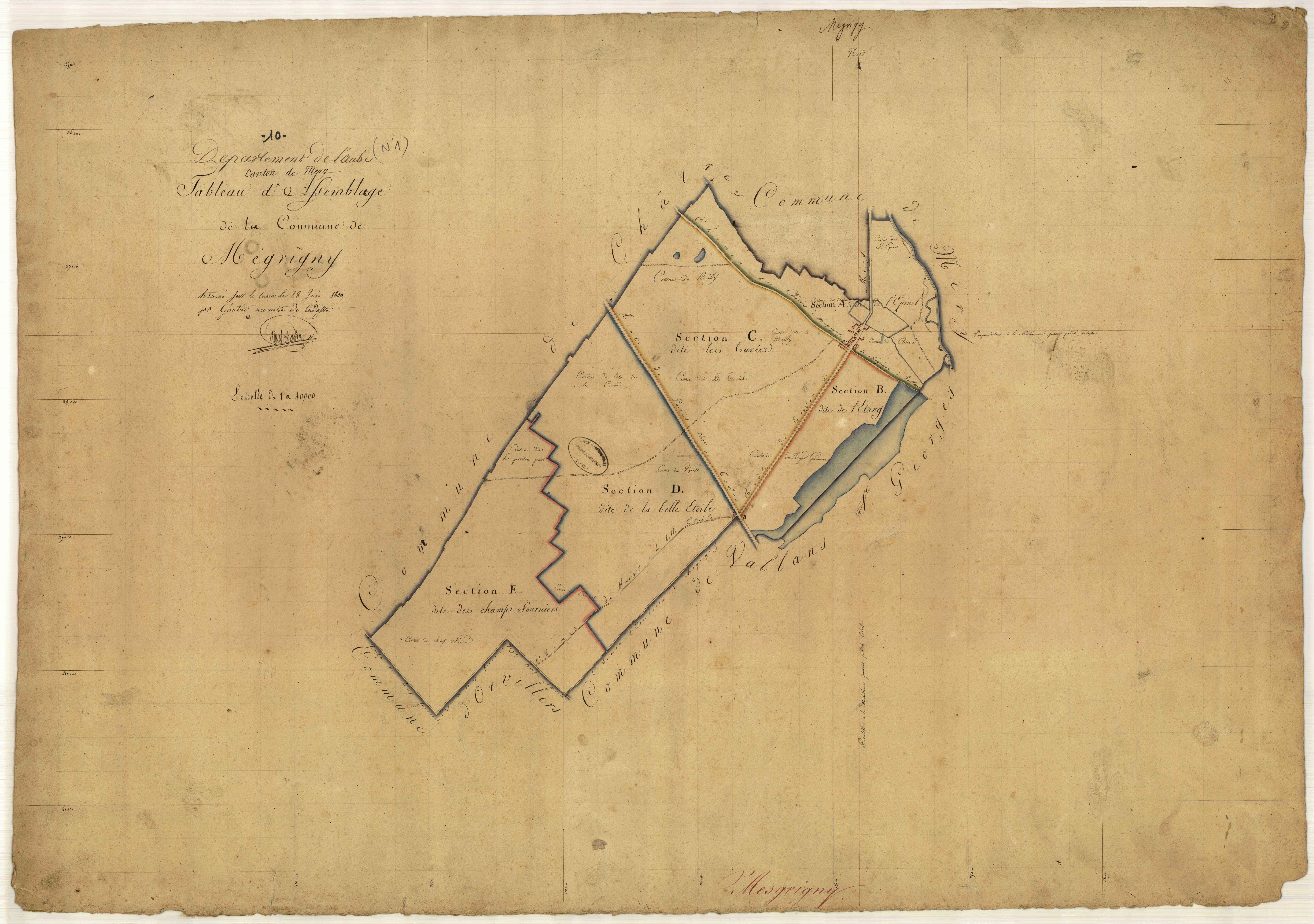 Mesgrigny, tableau d'assemblage