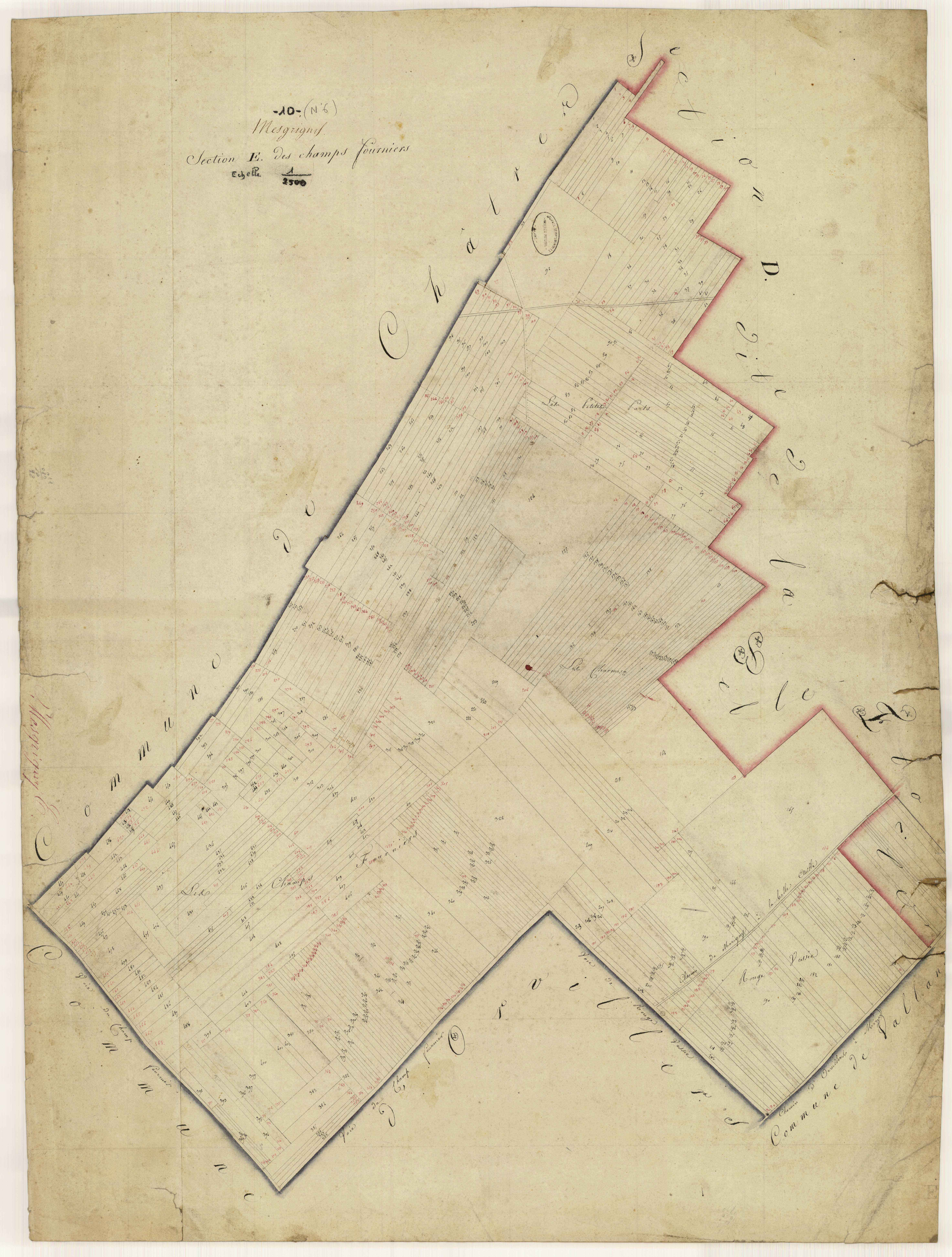 Mesgrigny, section E dite des champs fournier