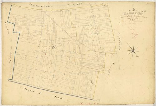 Mesnil-Lettre, section B dite la Perrière d'Avant, feuille n° 1