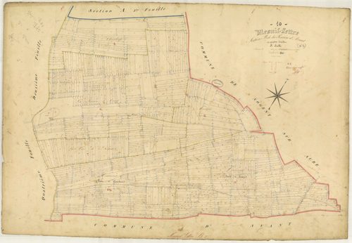Mesnil-Lettre, section B dite la Perrière d'Avant, feuille n° 3