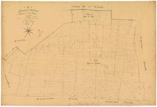 Mesnil-Lettre, section C dite des Conges, feuille n° 6