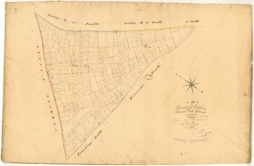 Mesnil-Lettre, section D dite de Gironde, feuille n° 1
