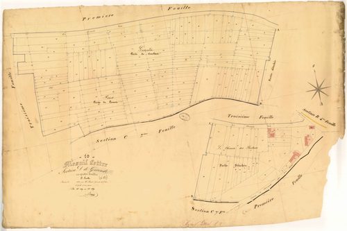 Mesnil-Lettre, section D dite de Gironde, feuille n° 2