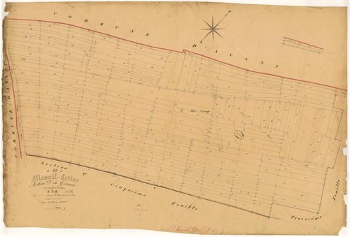 Mesnil-Lettre, section D dite de Gironde, feuille n° 4
