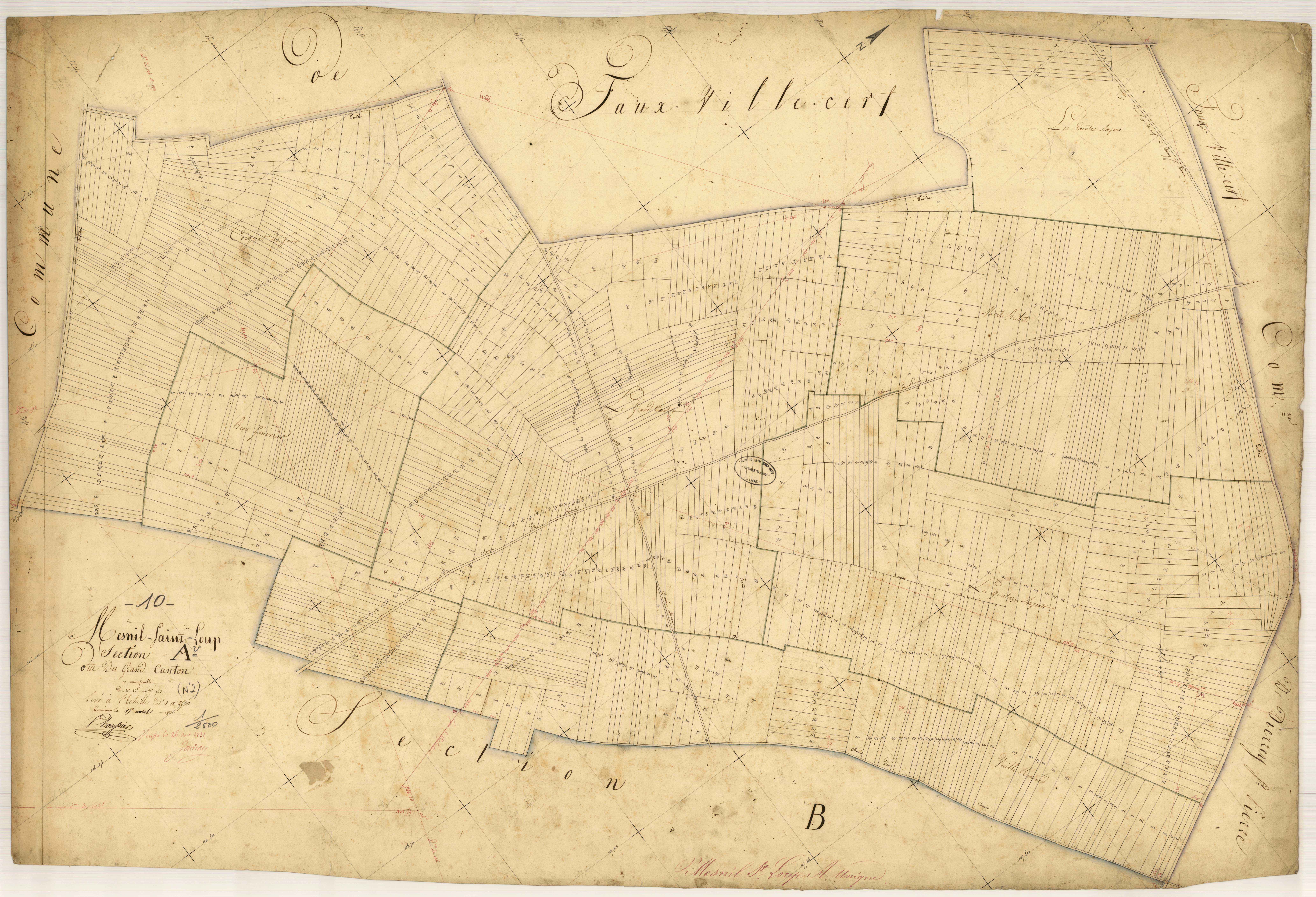 Mesnil-Saint-Loup, section A dite du grand canton
