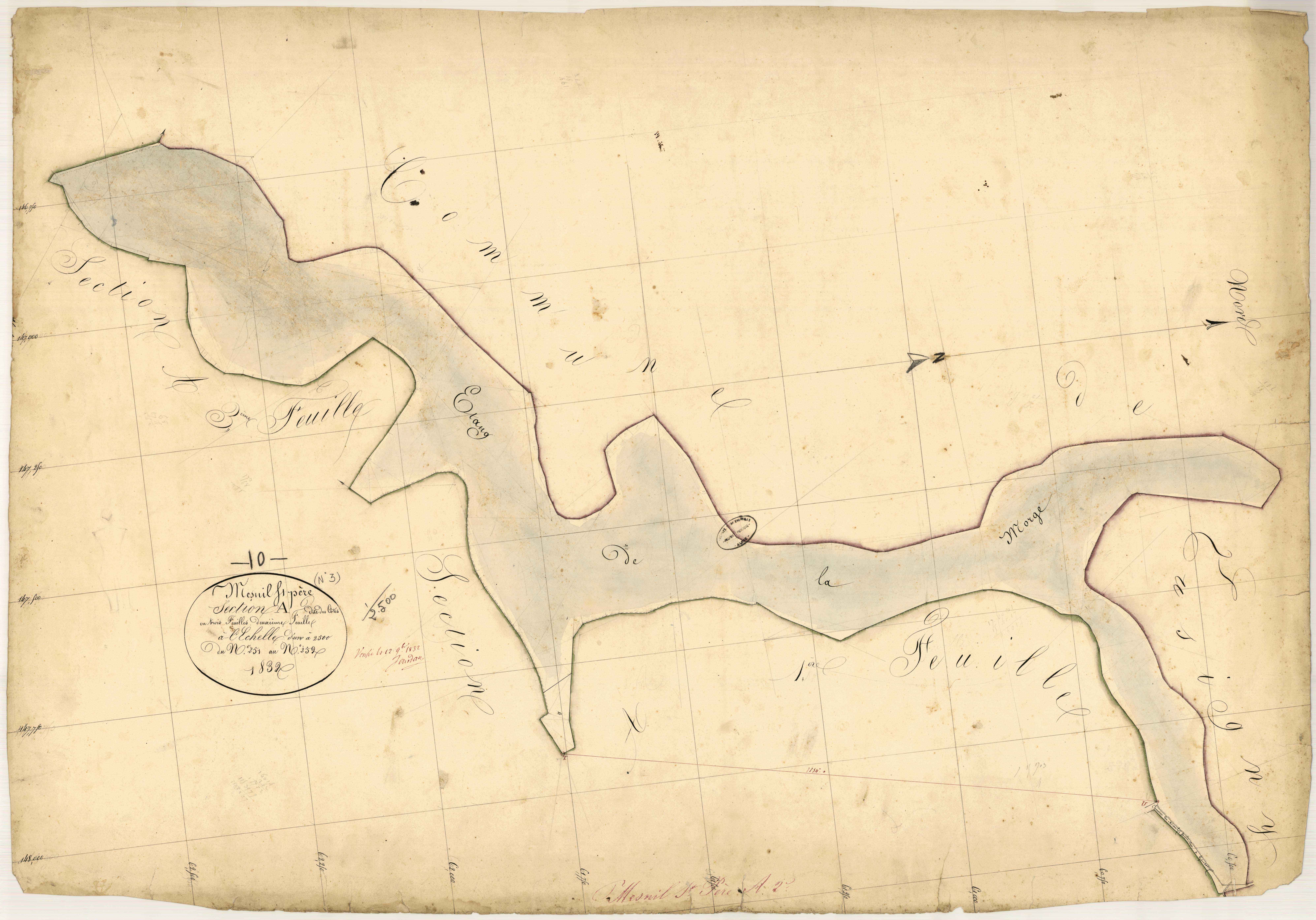 Mesnil-Saint-Père, section A dite des Côtes, feuille n° 2