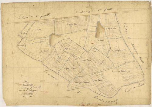 Mesnil-Saint-Père, section E dite de l'échange, feuille n° 1