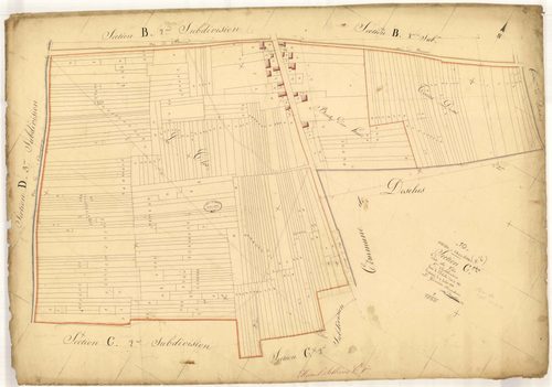 Mesnil-Sellières, section C dite du Clos, feuille n° 1