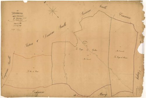 Messon, section C dite du village, feuille n° 4, parcelles n°1207-1210