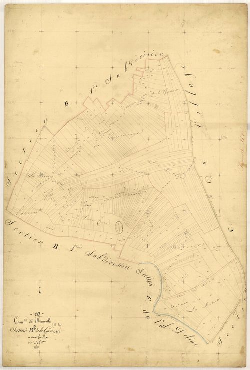 Meurville, section B dite de la Garenne, feuille n° 2