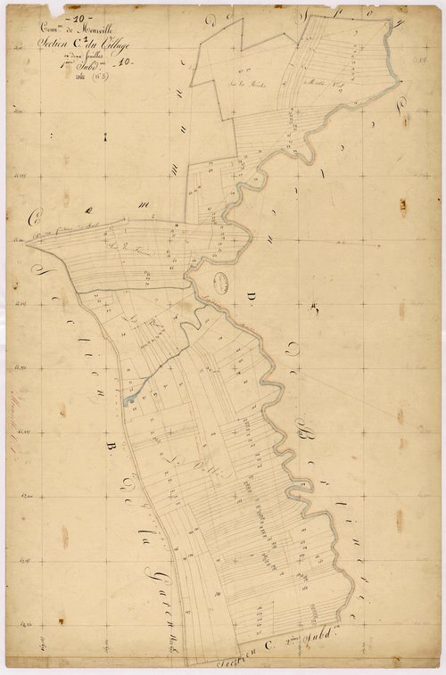 Meurville, section C dite du village, feuille n° 1