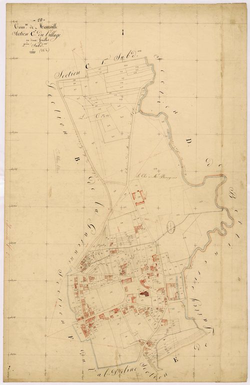 Meurville, section C dite du village, feuille n° 2