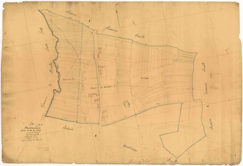 Montaulin, section A dite du village, feuille n° 2, parcelles n°299-796