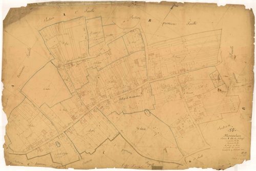 Montaulin, section A dite du village, feuille n° 3, parcelles n°797-957