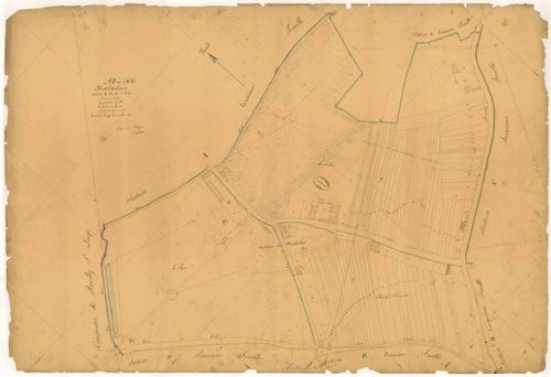 Montaulin, section A dite du village, feuille n° 4, parcelles n°958-1101