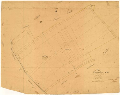 Montaulin, section D dite de Daudes, feuille n° 2, parcelles n°118-181
