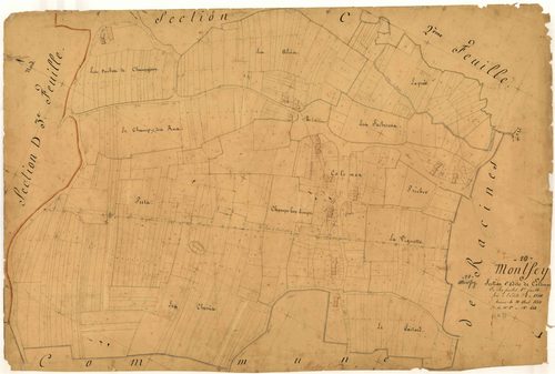 Montfey, section C dite de Colimon, feuille n° 1, parcelles n°1-441