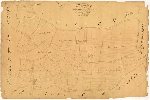 Montfey, section C dite de Colimon, feuille n° 5, parcelles n°1120-1339