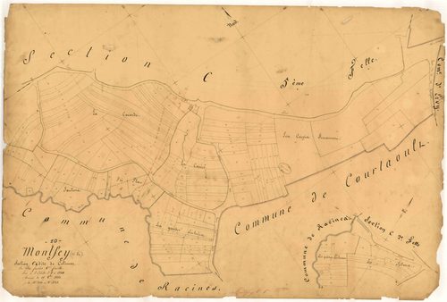 Montfey, section C dite de Colimon, feuille n° 6, parcelles n°1340-1532
