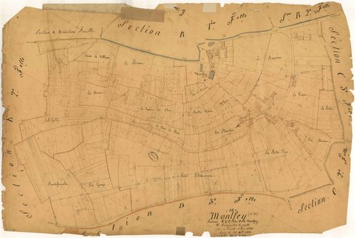 Montfey, section E dite de Montfey, feuille n° 3, parcelles n°1268-1962