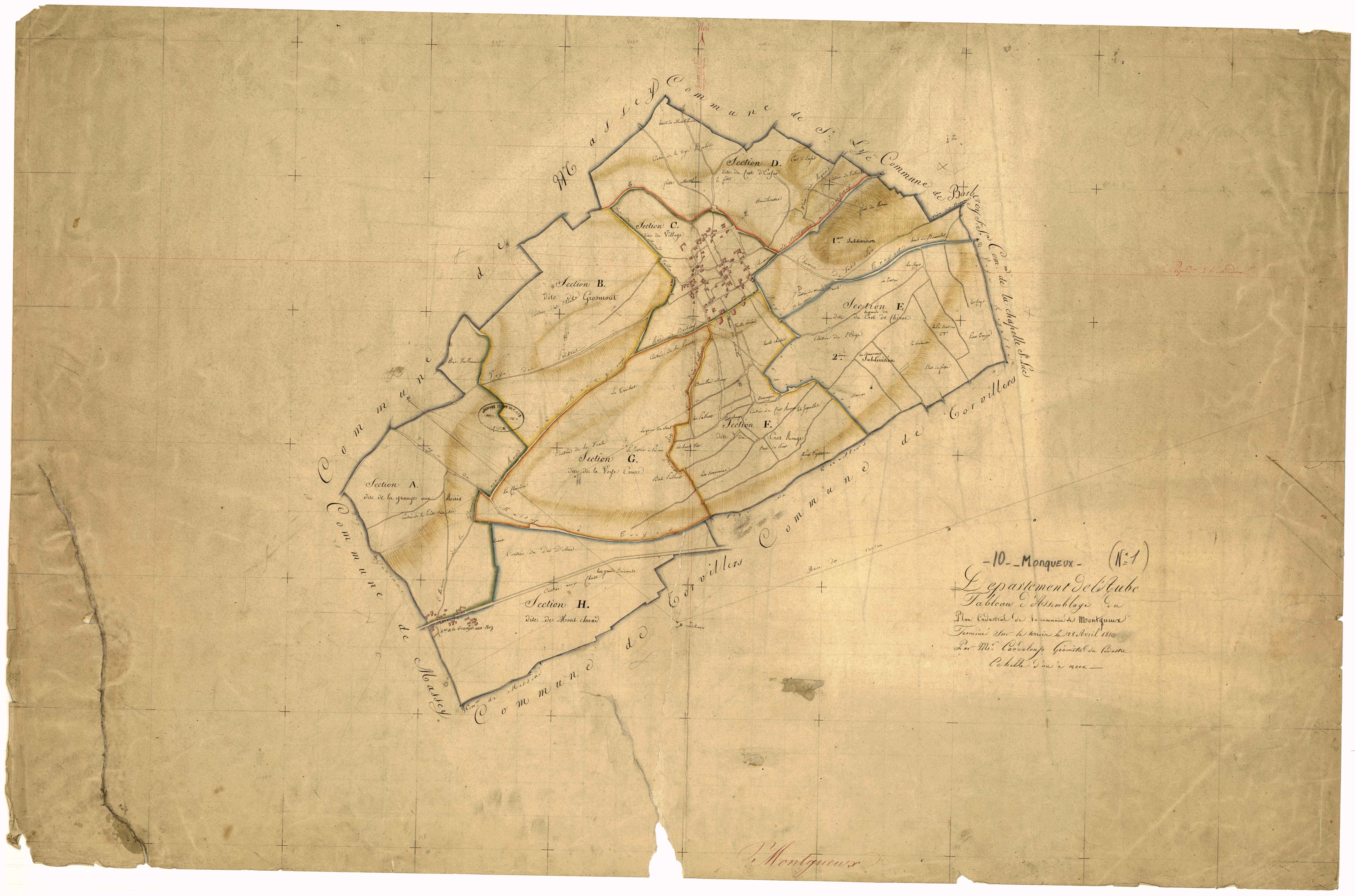 Montgueux, tableau d'assemblage
