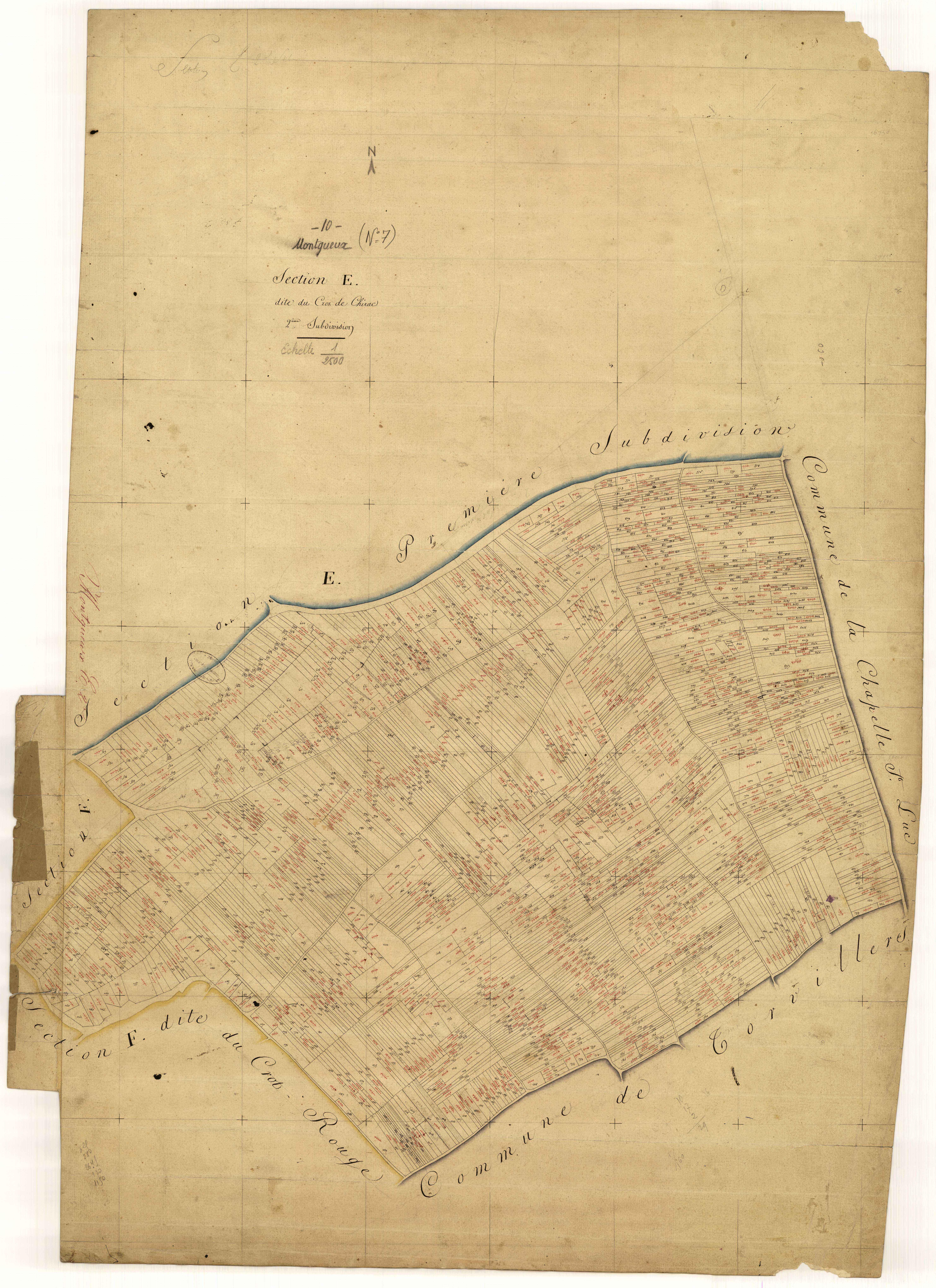 Montgueux, section E dite du Crot de Chirac, feuille n° 2