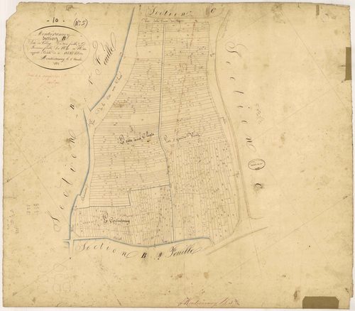 Montieramey, section B dite du village, feuille n° 3, parcelles n°970-1500