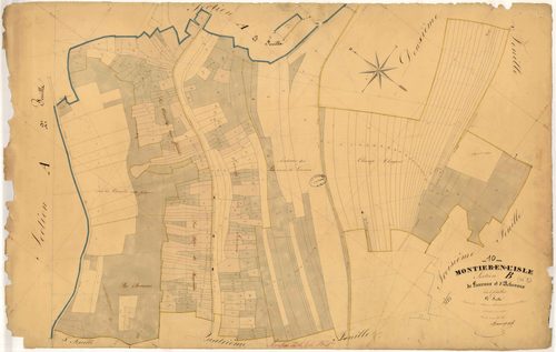 Montier-en-l'Isle, section B dite de Lanvaux et d'Achevaux, feuille n° 1, parcelles n°1-286