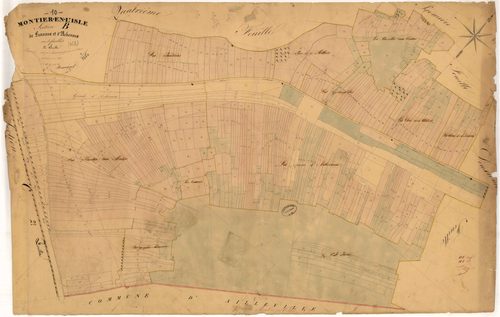 Montier-en-l'Isle, section B dite de Lanvaux et d'Achevaux, feuille n° 3, parcelles n°657-1165