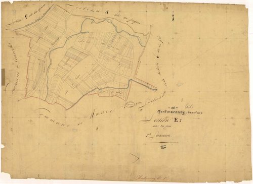 Montmorency-Beaufort, section E dite des prés, feuille n° 1