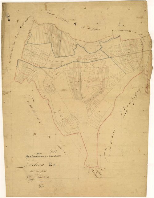 Montmorency-Beaufort, section E dite des prés, feuille n° 2
