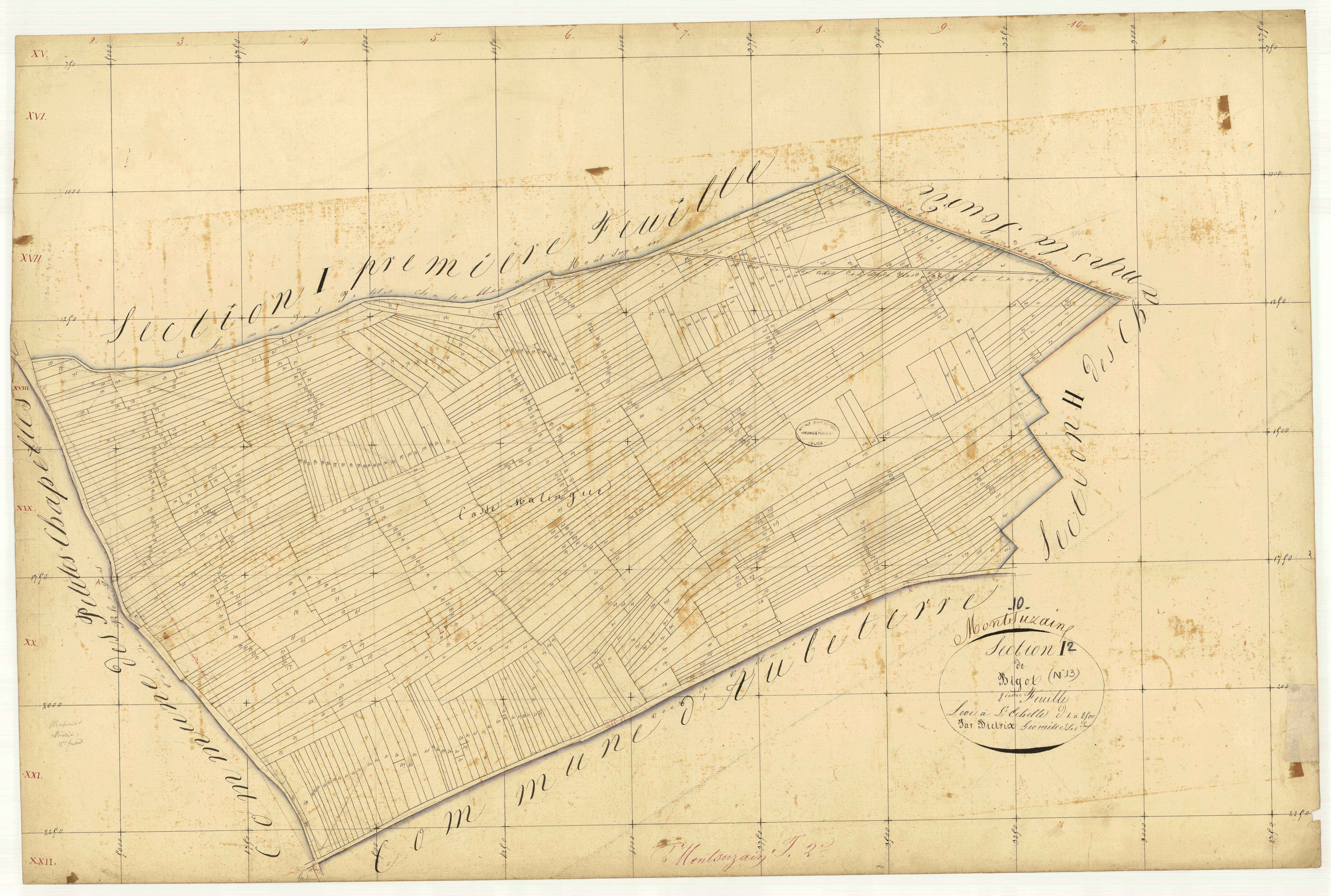 Montsuzain, section I dite de Bigot, feuille n° 2
