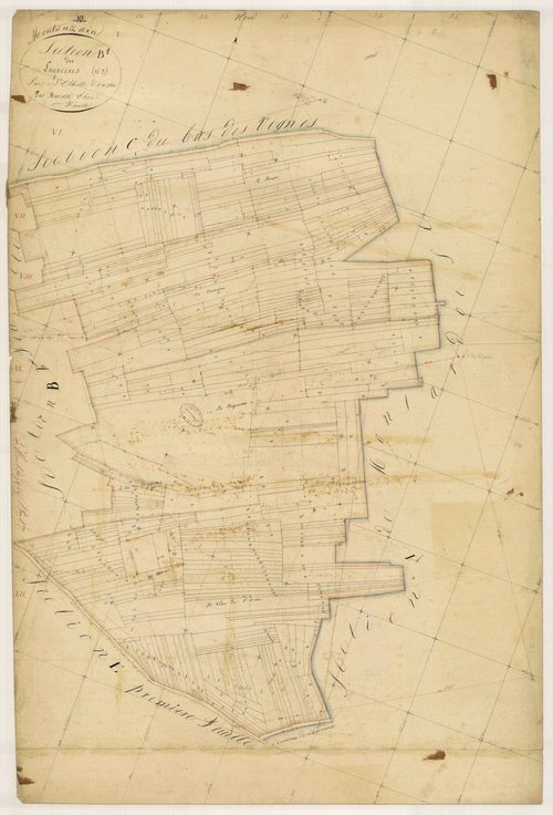 Montsuzain, section B dite des Louvières, feuille n° 1