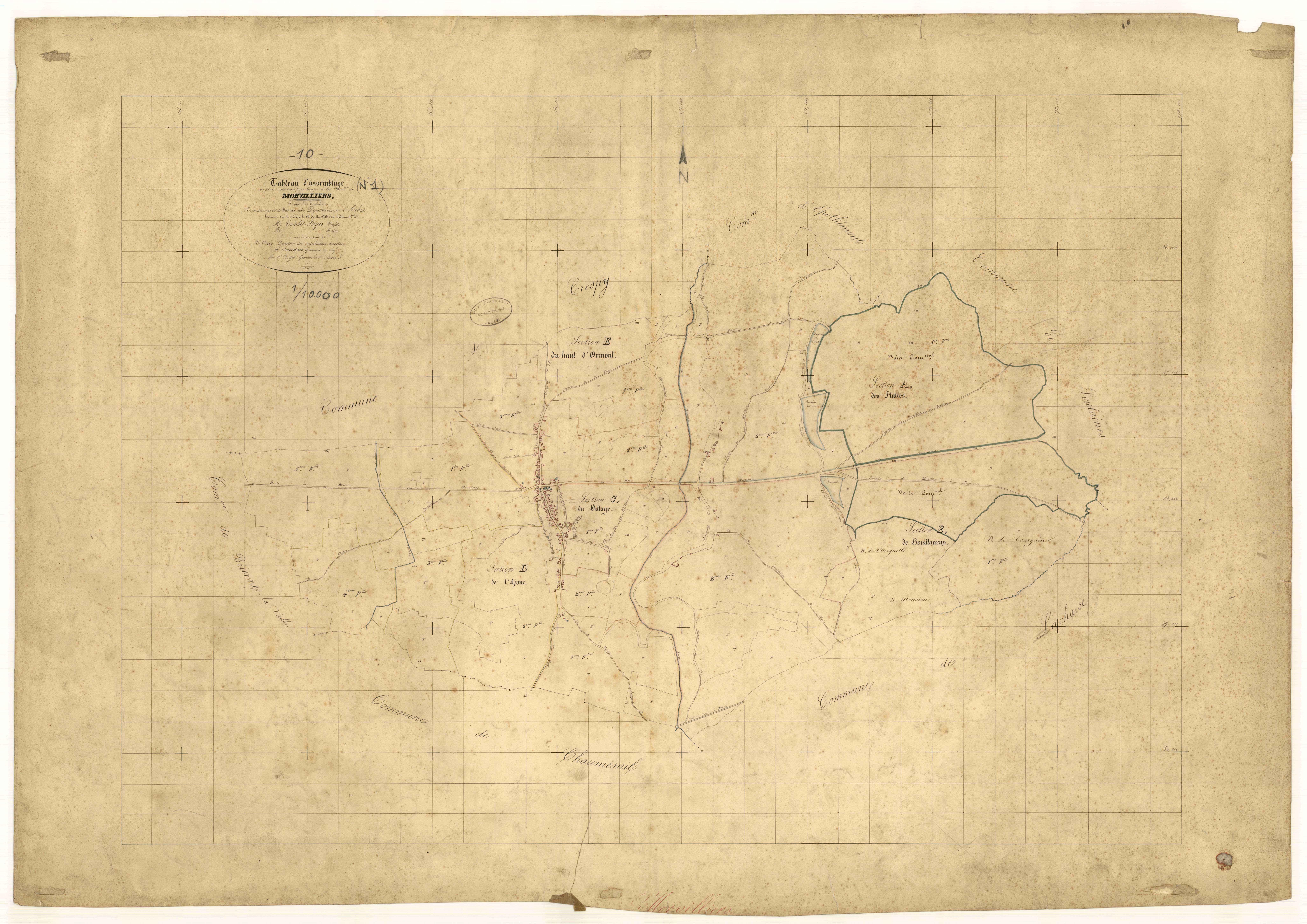 Morvilliers, tableau d'assemblage