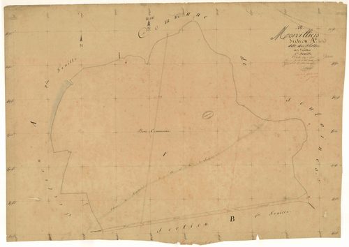 Morvilliers, section A dite des Flattes, feuille n° 1, parcelles n°1