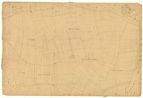 Morvilliers, section D dite de l'Ajoux, feuille n° 2, parcelles n°283-641