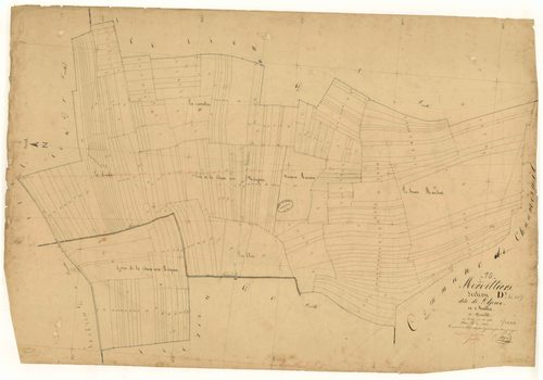 Morvilliers, section D dite de l'Ajoux, feuille n° 3, parcelles n°642-876
