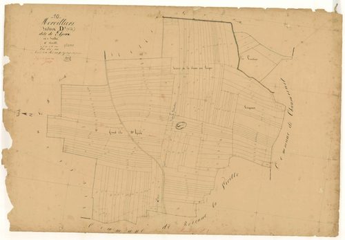Morvilliers, section D dite de l'Ajoux, feuille n° 4, parcelles n°877-1055