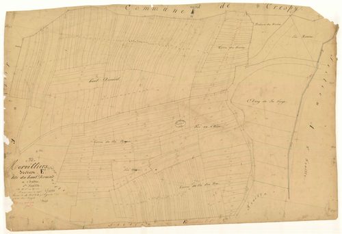 Morvilliers, section E dite du haut Dormont, feuille n° 1, parcelles n°1-232