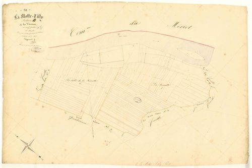 La Motte-Tilly, section B dite de la Varenne, feuille n° 3