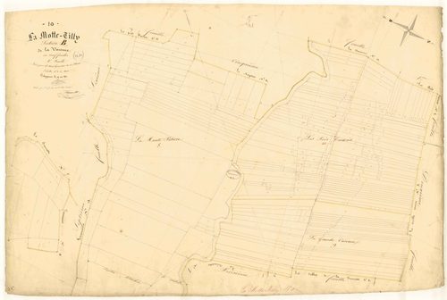La Motte-Tilly, section B dite de la Varenne, feuille n° 4