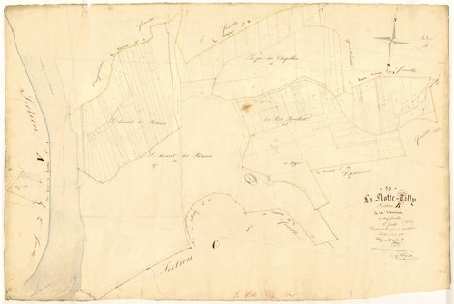 La Motte-Tilly, section B dite de la Varenne, feuille n° 6