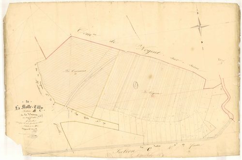 La Motte-Tilly, section B dite de la Varenne, feuille n° 9